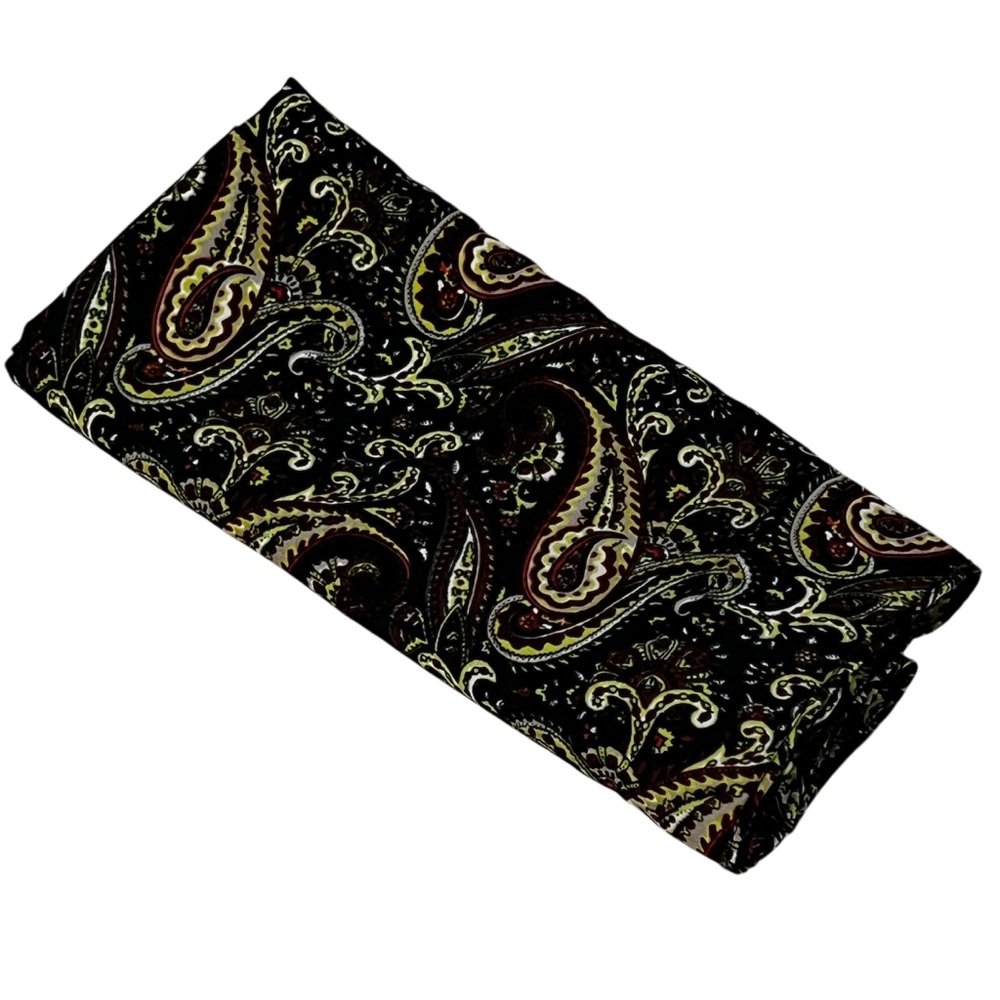 Extra Long Scarf Paisley Print Women's Gold Coast Brand Approx 70" Polyester